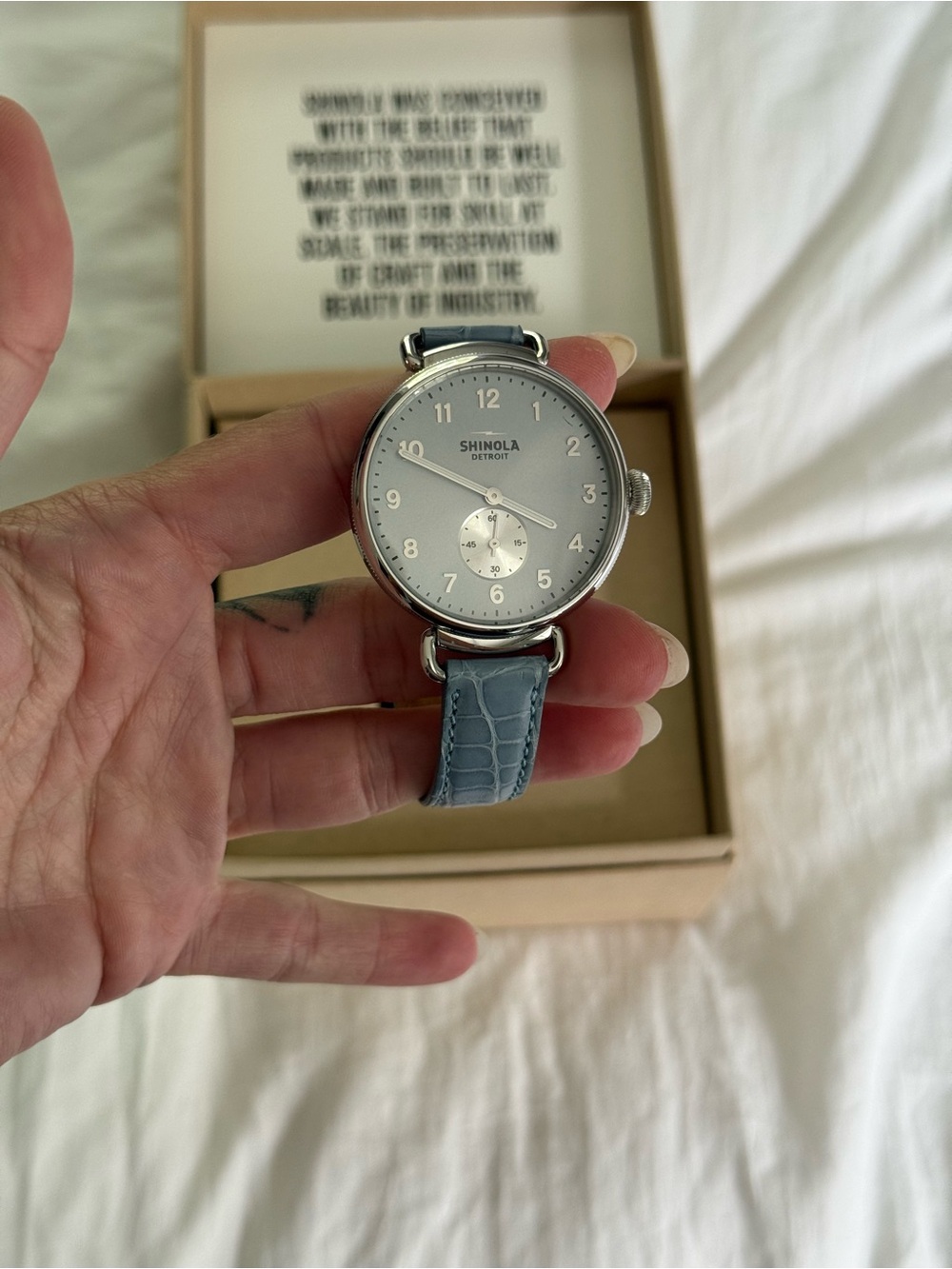 Shinola Canfield in Baby Blue